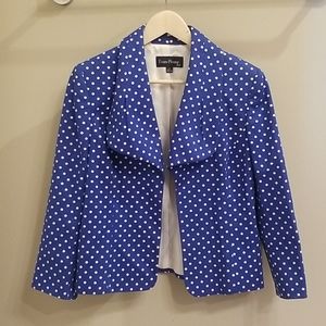 Evan-Picone Polka Dot Blazer